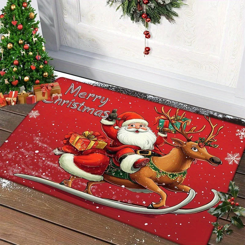 SantaStep™ – Cozy Christmas Tree Carpet Runner 🎄