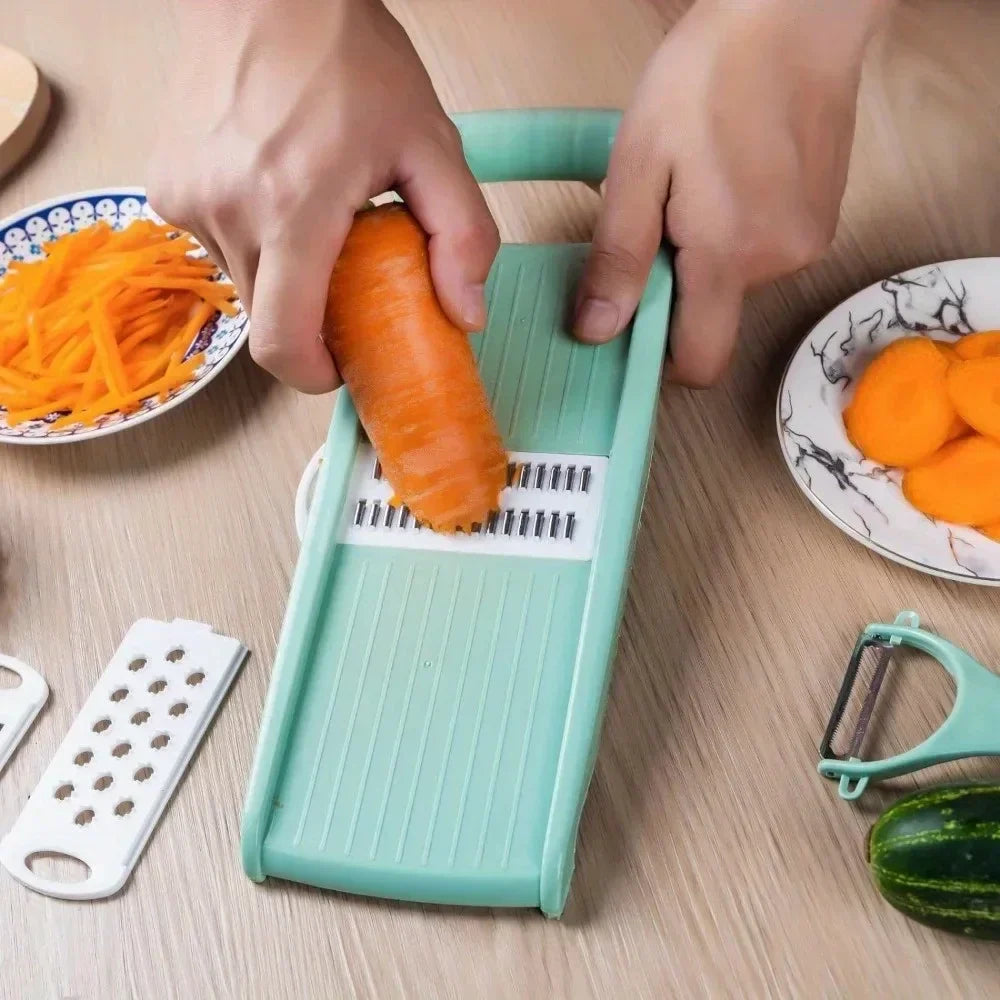 5 in 1 Multi-Functional Vegetable Chopper Onion Chopper Food Chopper Kitchen Mandoline Slicer Veggie Dicer Cutter