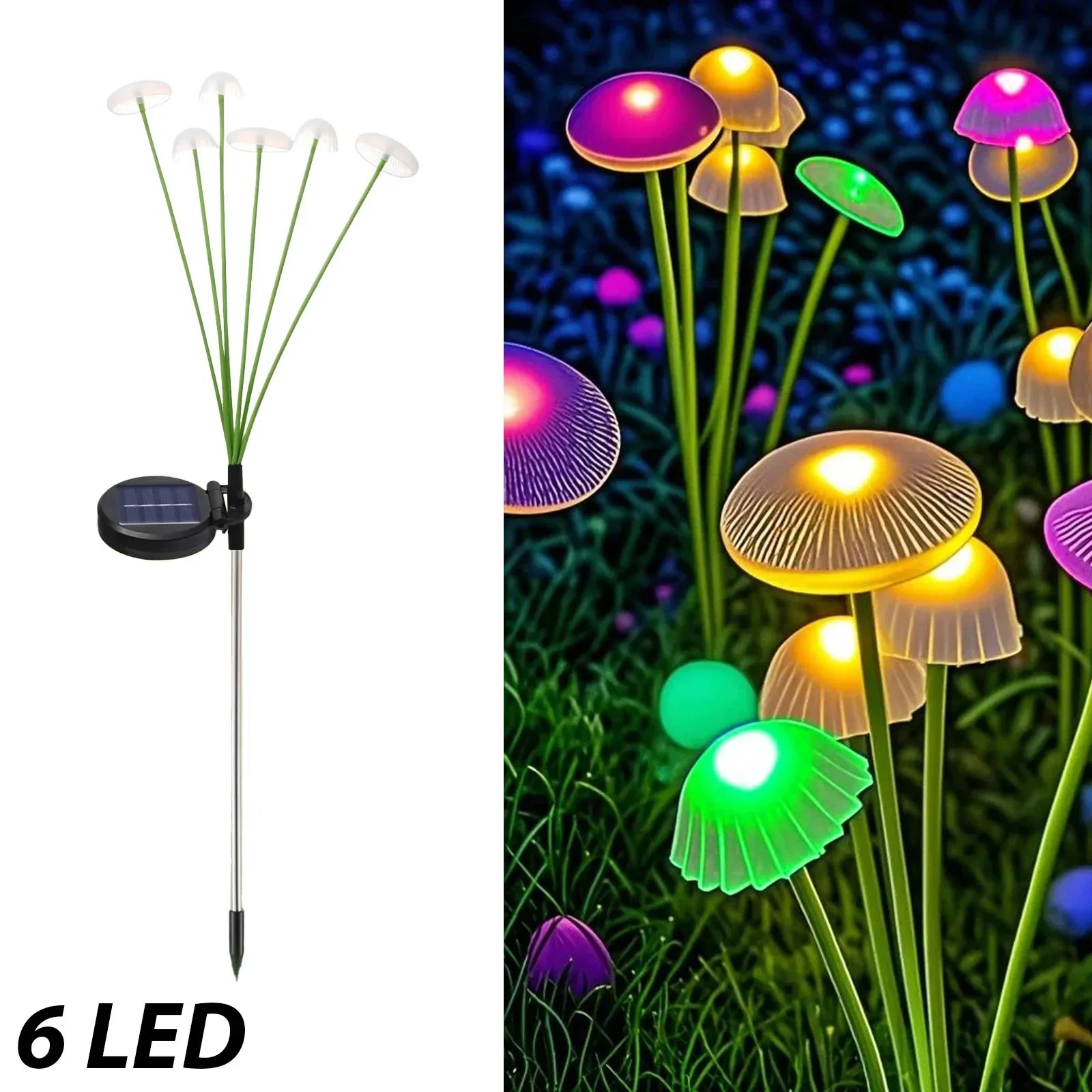 Solar Mushroom Lawn Lights