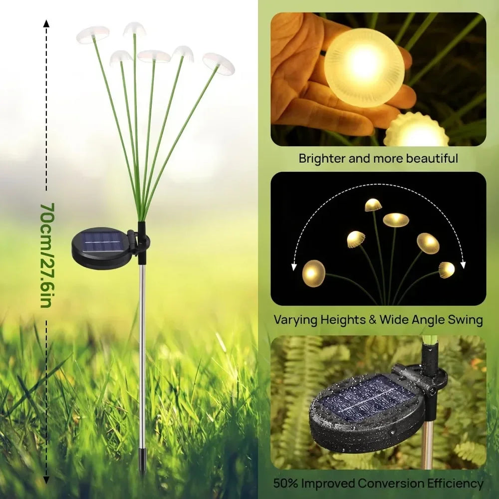 Solar Mushroom Lawn Lights
