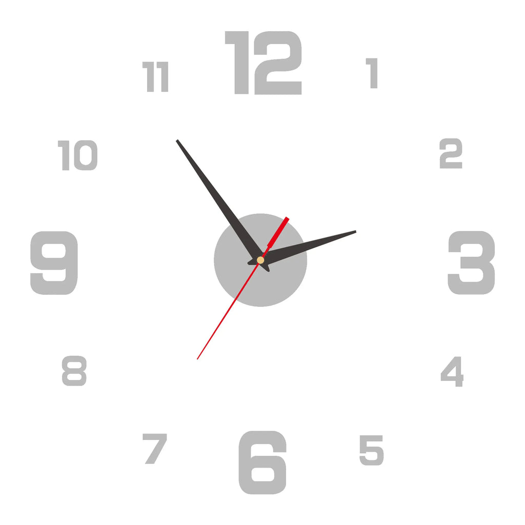 3D Frameless Wall Clock