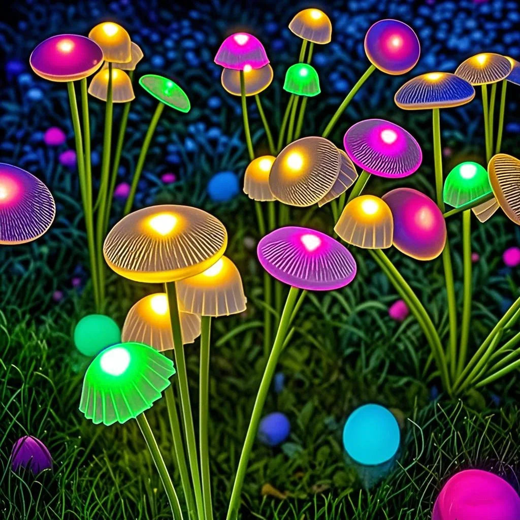 Solar Mushroom Lawn Lights