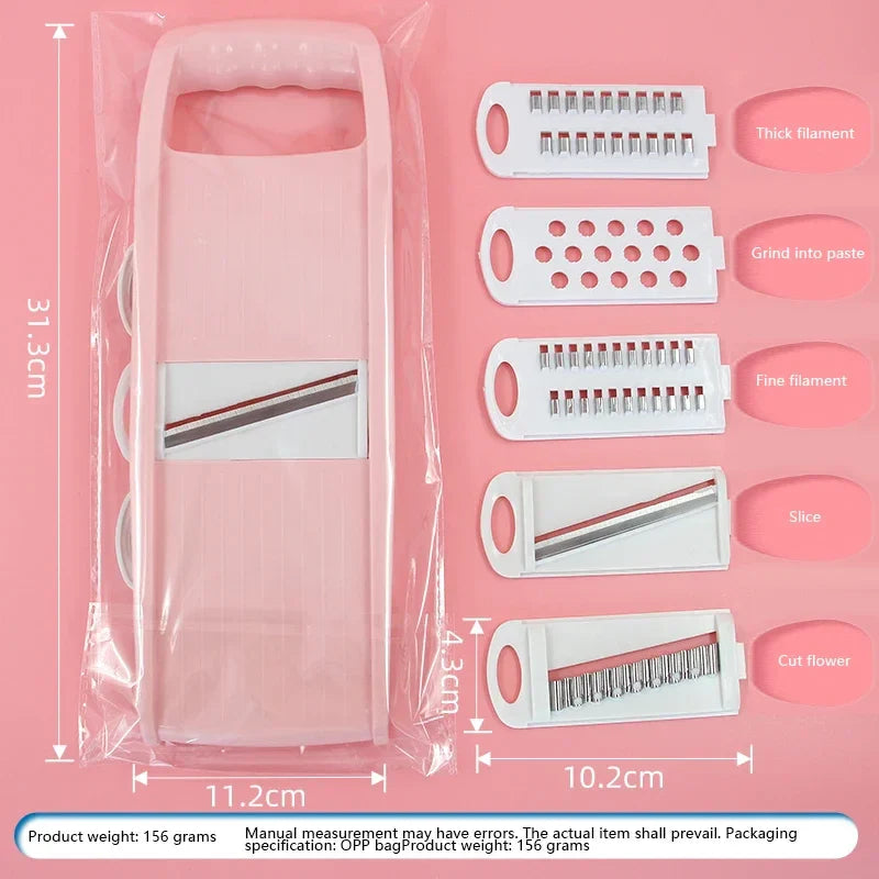 5 in 1 Multi-Functional Vegetable Chopper Onion Chopper Food Chopper Kitchen Mandoline Slicer Veggie Dicer Cutter