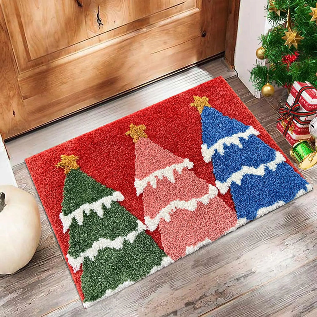 SantaStep™ – Cozy Christmas Tree Carpet Runner 🎄
