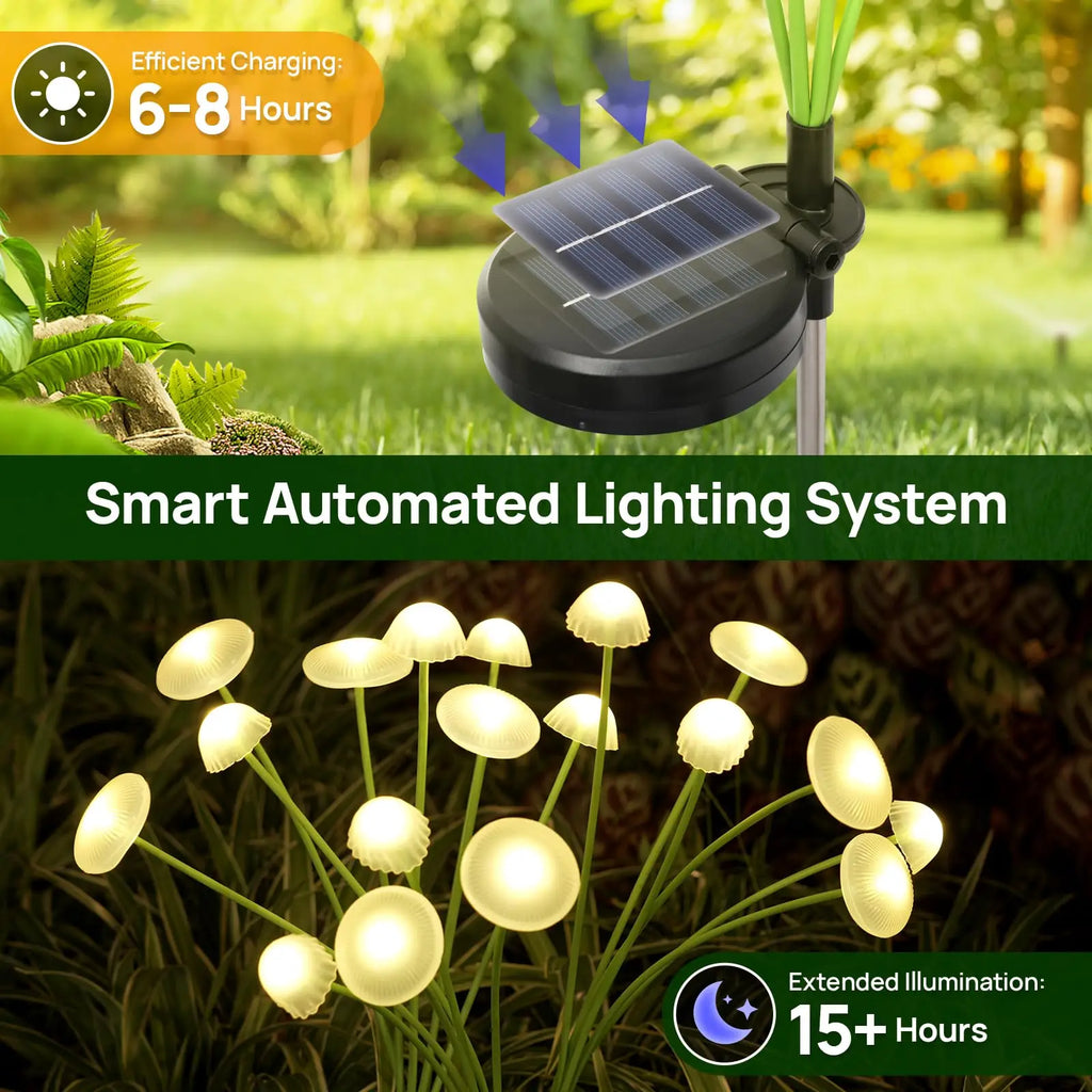 Solar Mushroom Lawn Lights